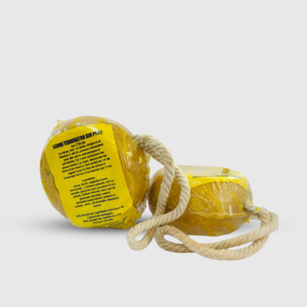 Savon Eclaircissant et Gommant Terminator Bio plus au Citron 250g